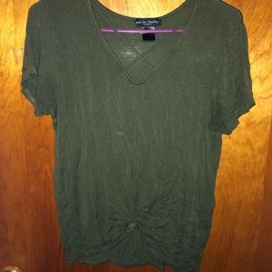Olive green tee